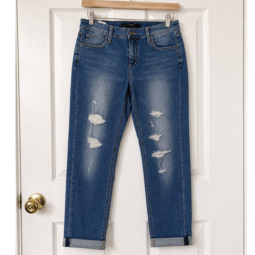 Joe’s Jeans Slim Crop Distressed Jeans Medium Wash Size 27